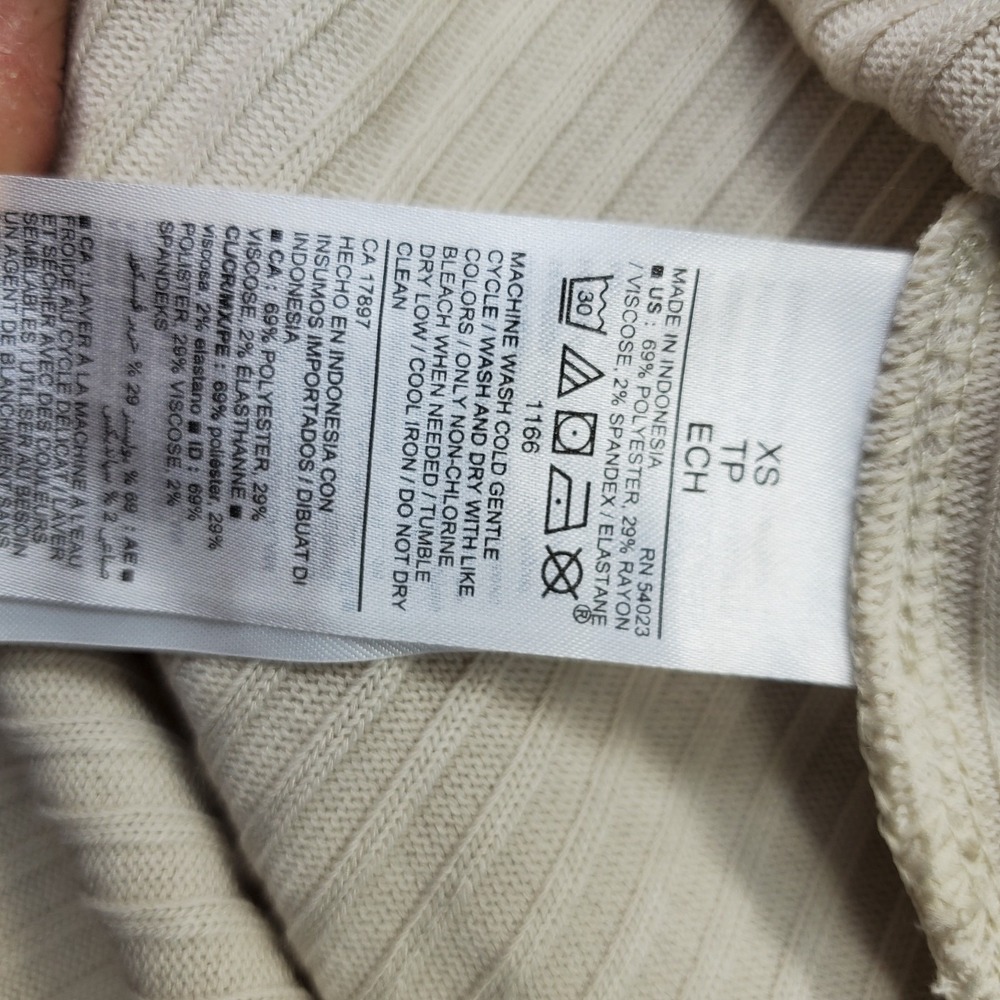Old Navy Maxi Dress Womens XS Tan Fitted Rib Knit‎ Stretch Slim Fit Long Sleeve - Picture 7 of 7